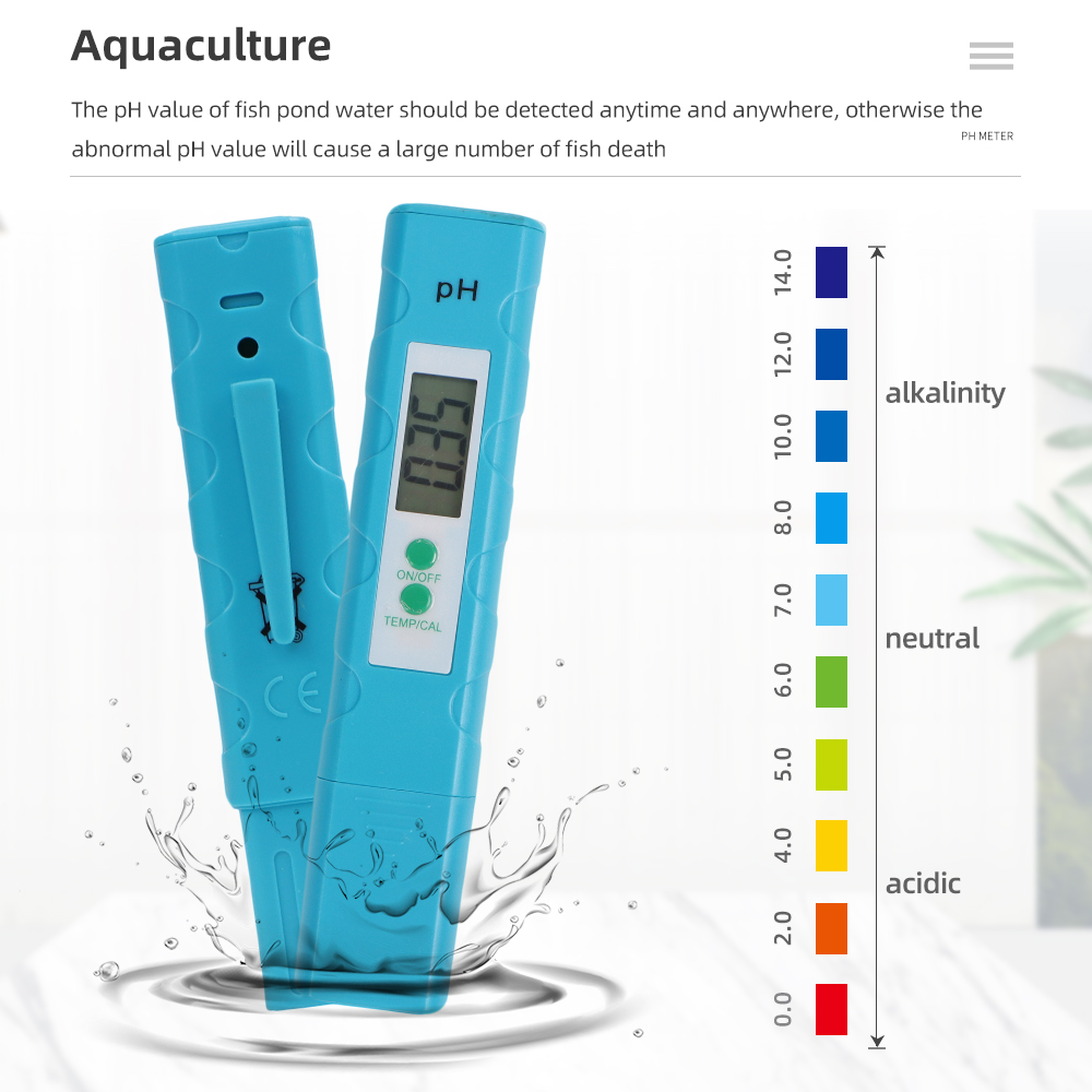 Marine Aquarium Water Analyzer - PH Meter Aquarium Pocket Pen 0.01