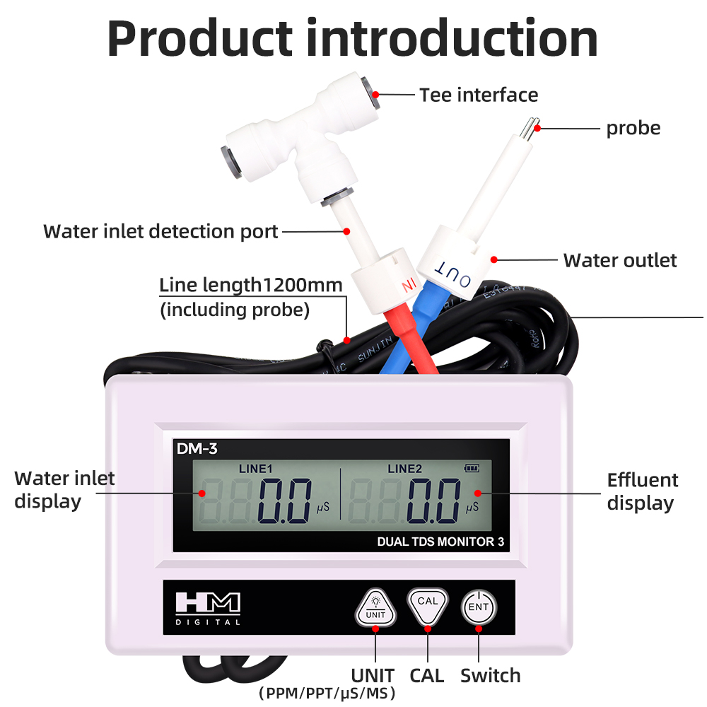 HM DM3 Online TDS EC Water Qua - огляд і ціна Marine Aquarium Water Analyzer