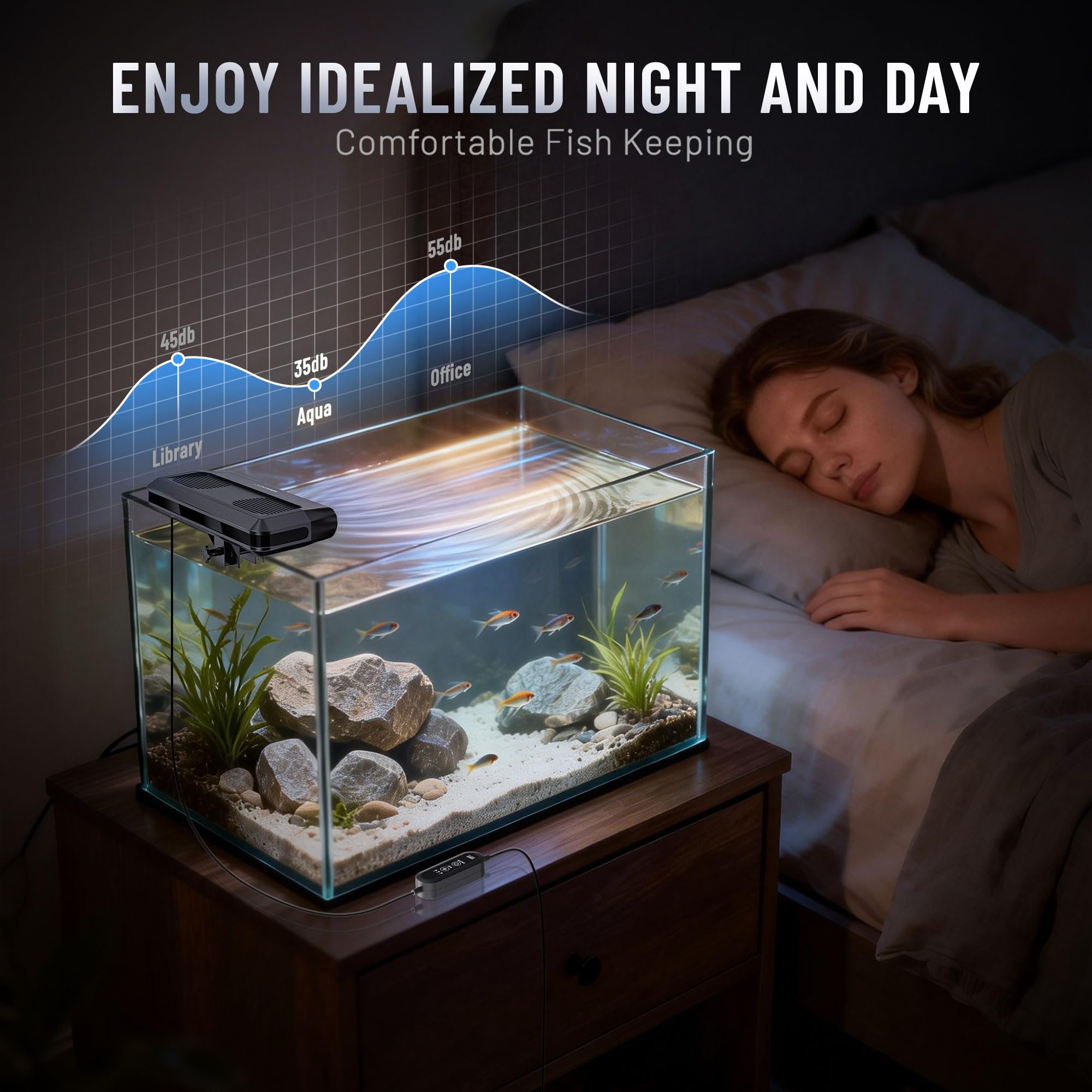 Aquarium Fan, Ultra-Quiet Fish - огляд і ціна Marine Aquarium Chiller